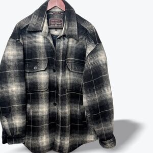 Dash Classics Wool Flannel Jacket Quilted Liner Black 3 Pocket Cold Weather Gear